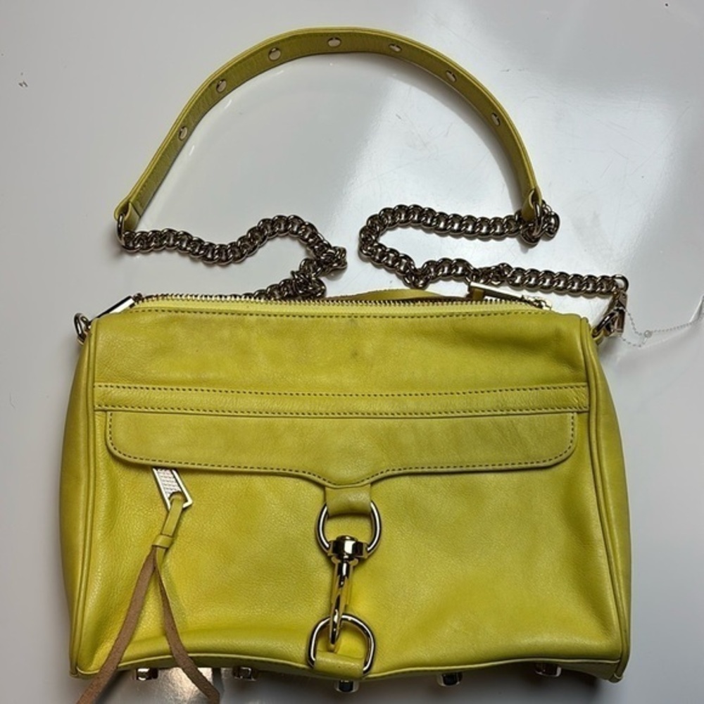 Rebecca Minkoff yellow mac crossbody bag